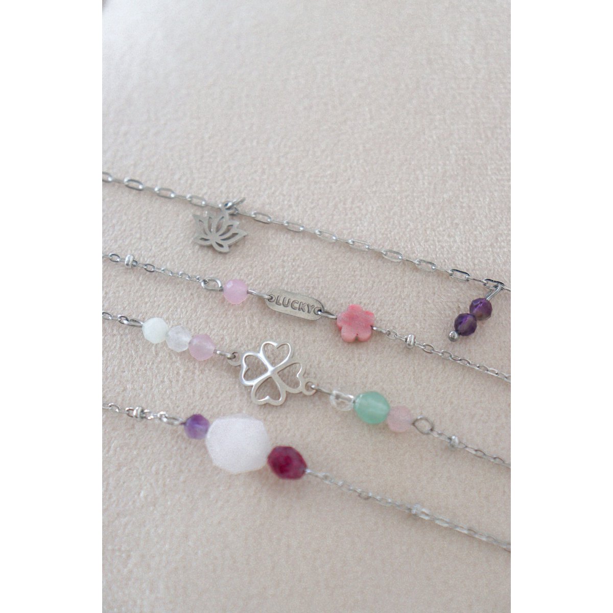 Willenskraft- und Vitalitätsarmband – Silber