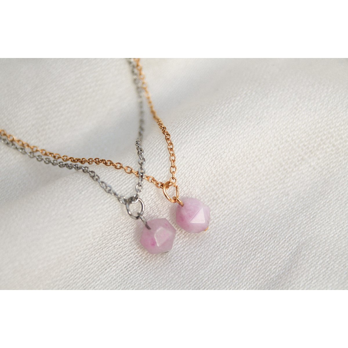 Halskette Chalcedon - Gold