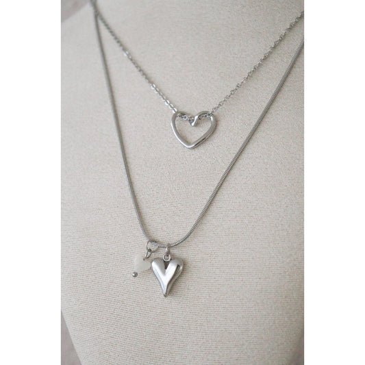 Herzen Collier - Silber