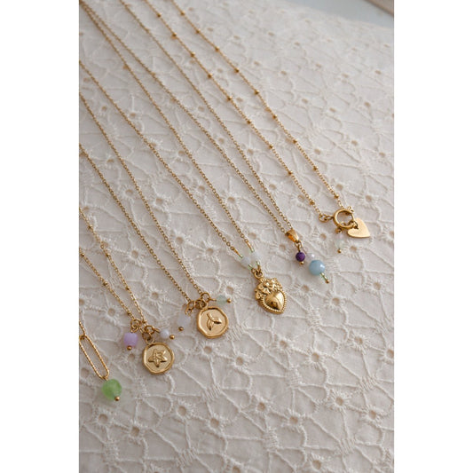 Harmonie-Edelstein-Halskette – Gold
