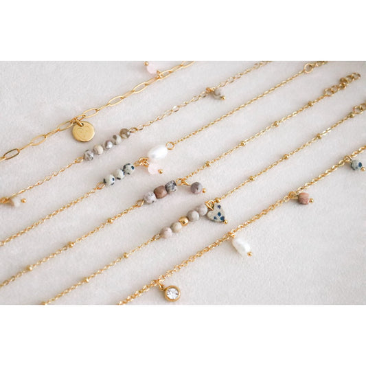 Schutz-Edelstein-Armband – Gold