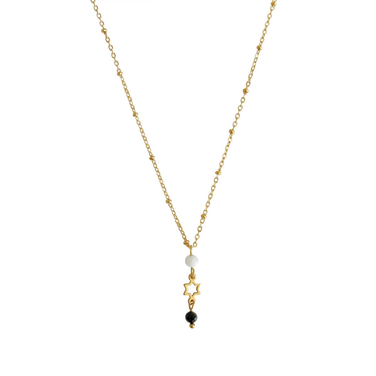 Halskette mit Sternanhänger – Gold