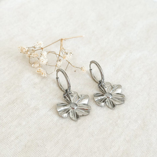 Wildbloem -Ohrringe - Silber