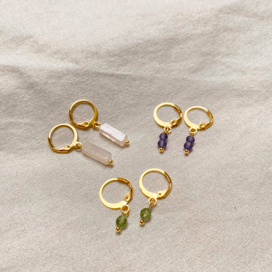 Ohrringe Peridot - Gold