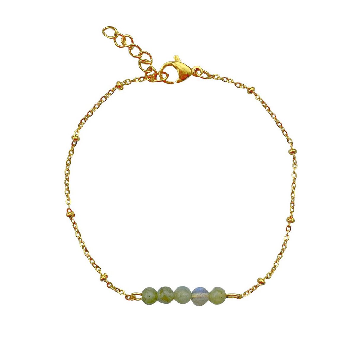 Armband Labradorit – Gold