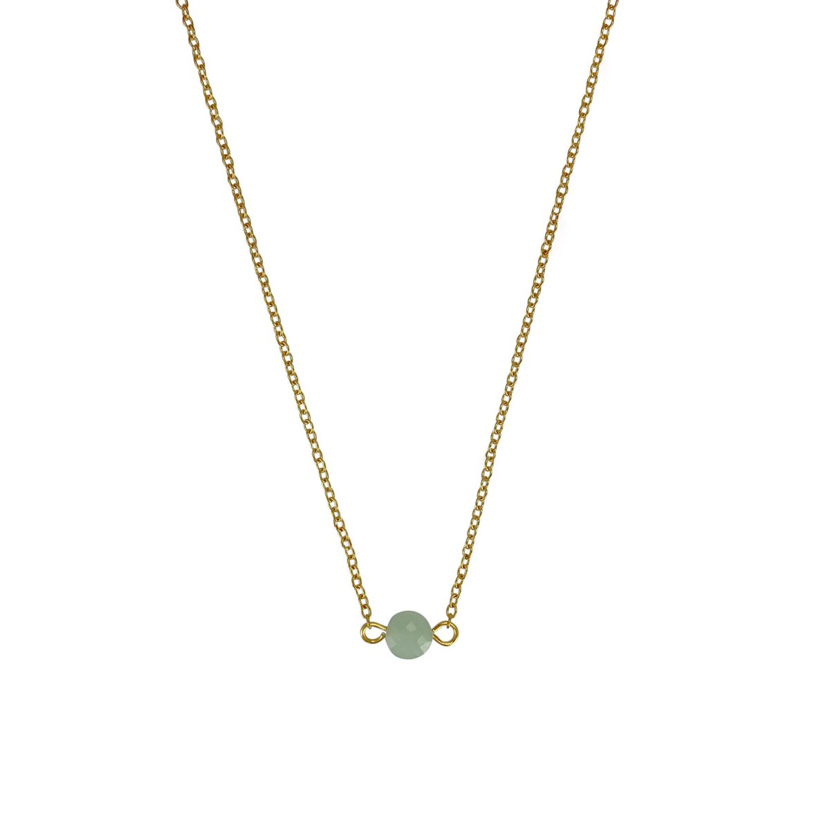 Halskette Amazonit - Gold