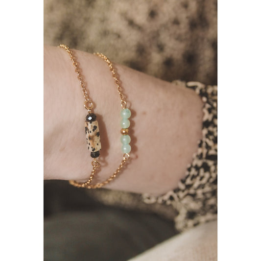 Armband Aventurin – Gold