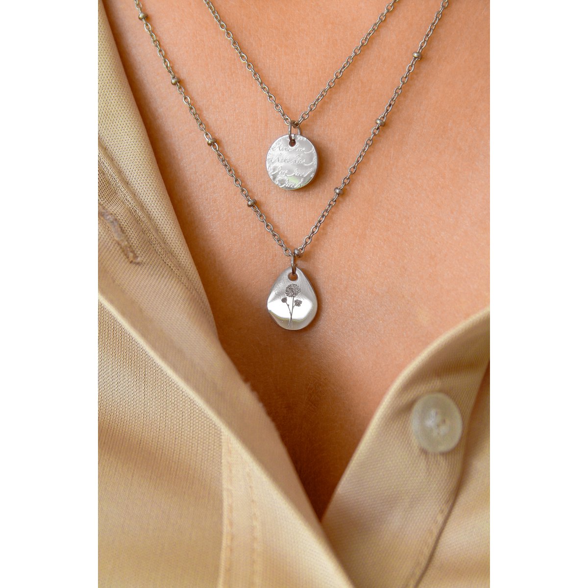 Halskette Love Love Love – Silber
