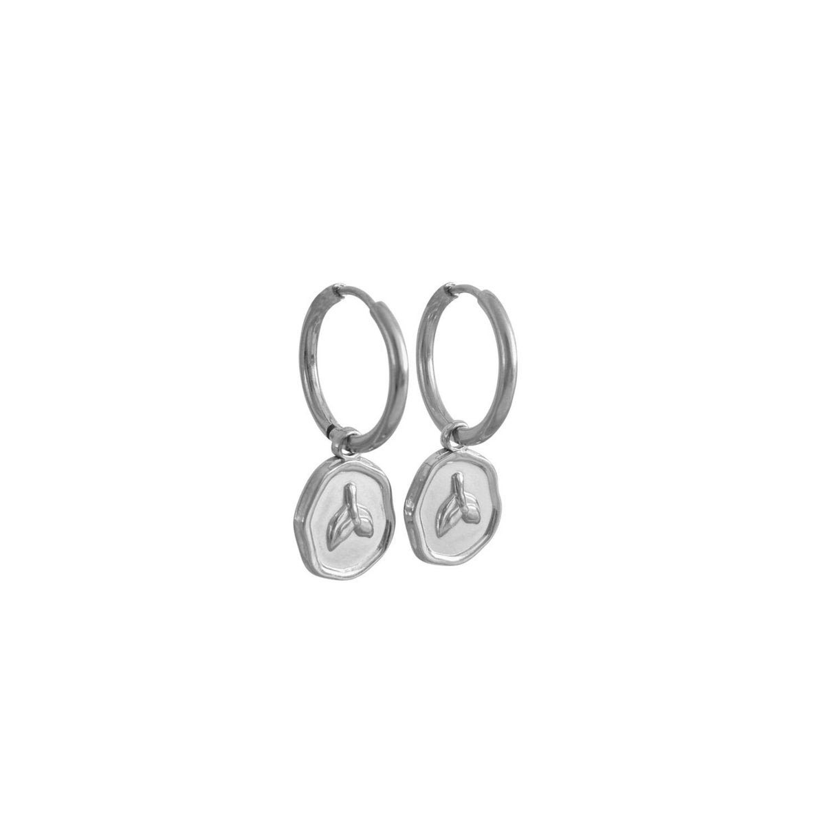 Meerjungfrauenschwanz-Ohrringe – Silber