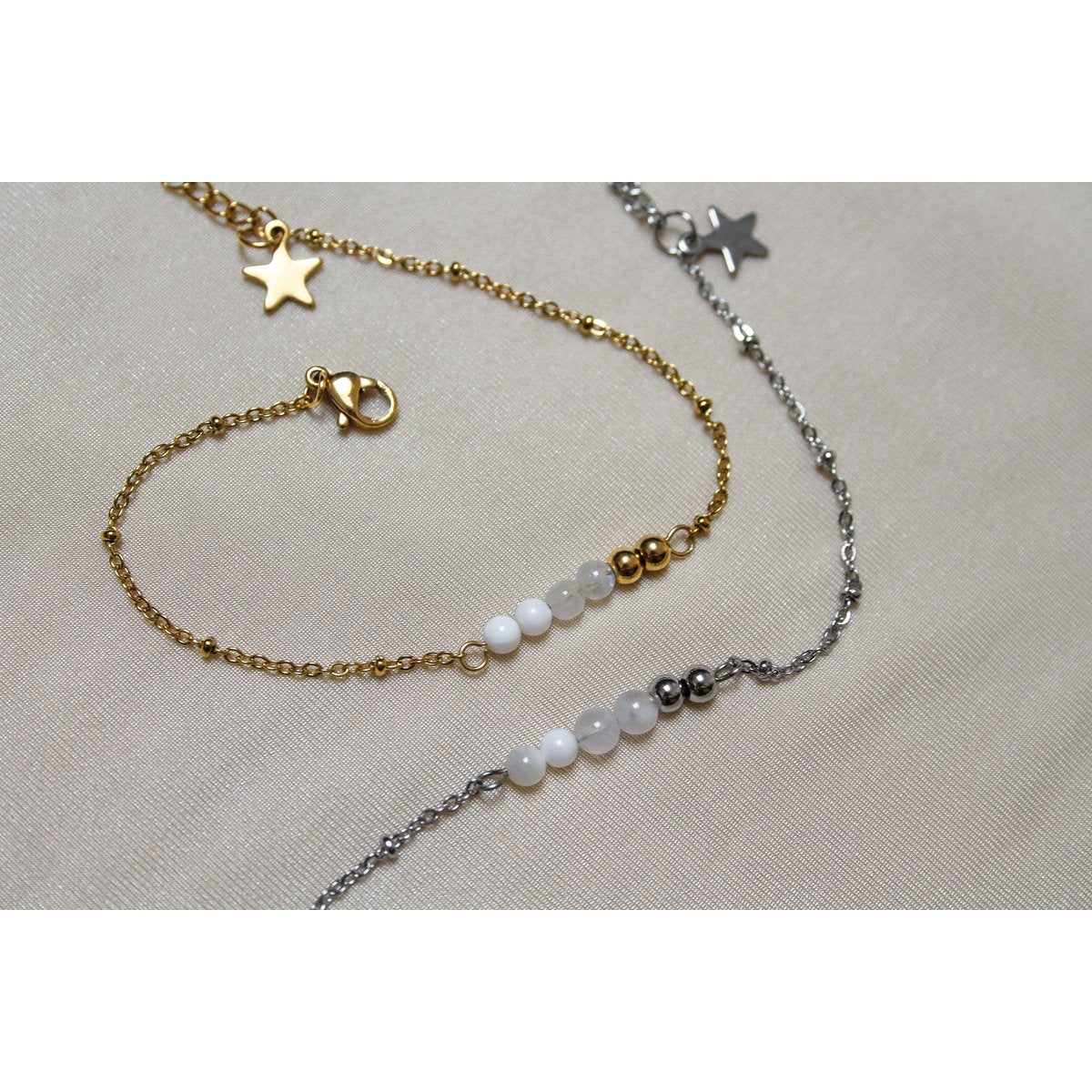 Armband Mondstein & Stern - Silber