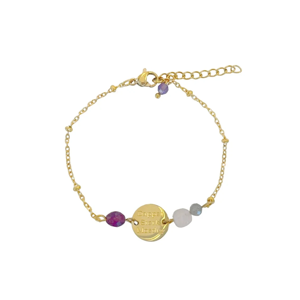Tapferes, starkes und mutiges Armband – Gold