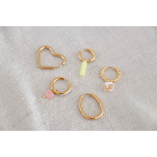 Zitronen-Jade-Ohrringe – Gold