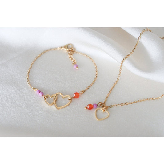 Liebevolles und mutiges Armband - Gold