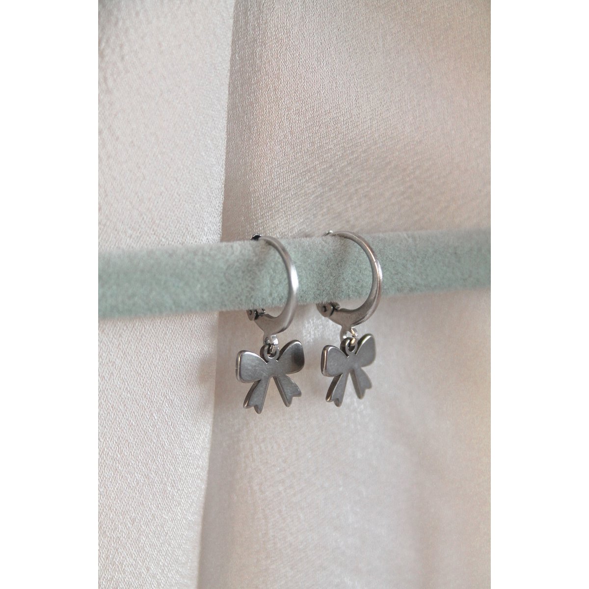 Ohrringe Schleife – Silber