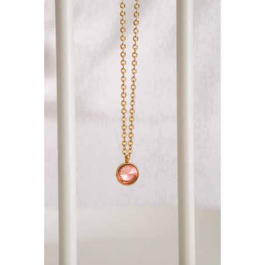 Halskette Kristall Rosé – Gold