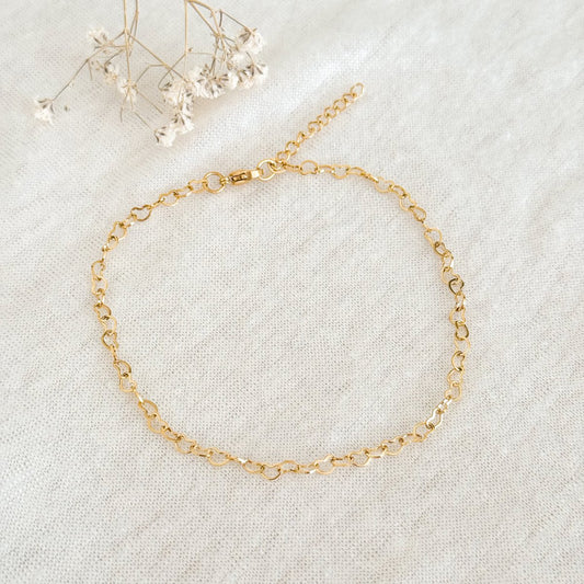 Fußkettchen Herzen – Gold