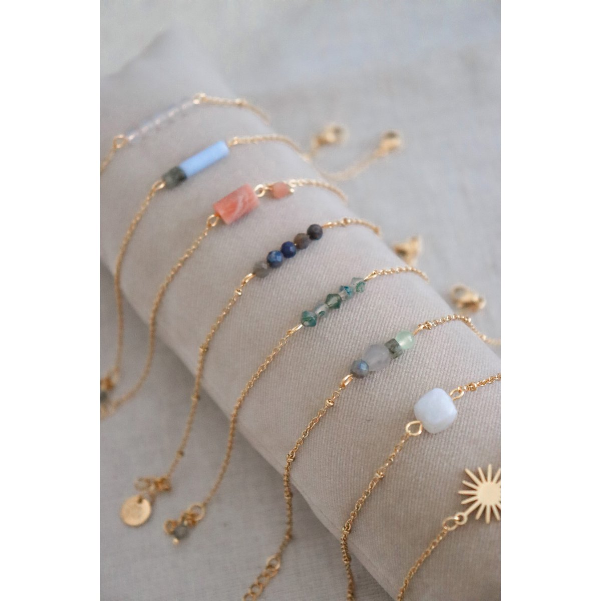 Sonnenstein-Armband – Gold