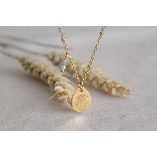 Halskette „Loving Yourself & Amazonite“ – Gold