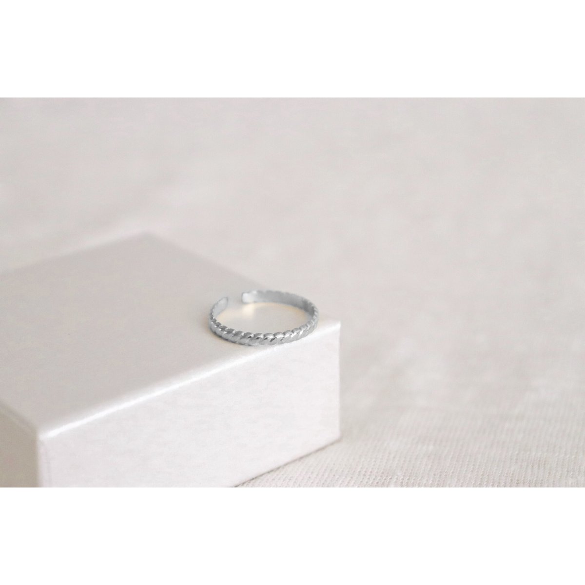 Croissant-Ring – Silber