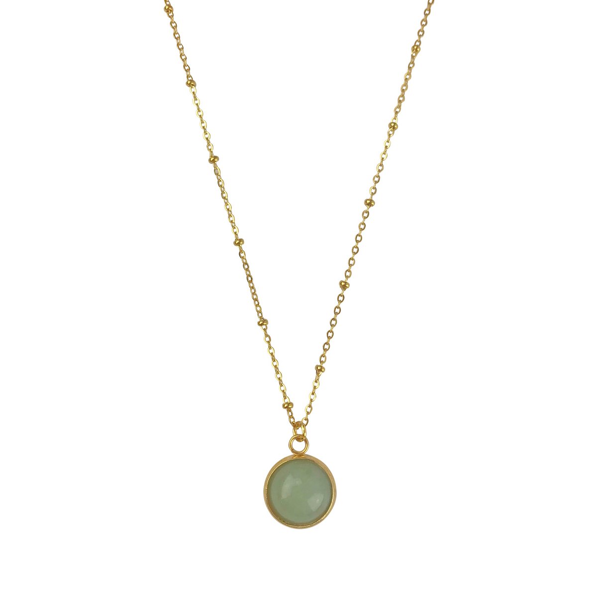 Halskette Aventurin – Gold