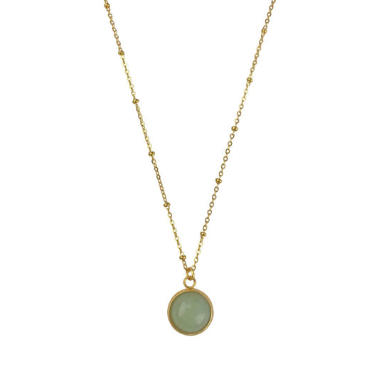 Halskette Aventurin – Gold