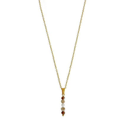 Zen-Edelstein-Halskette – Gold