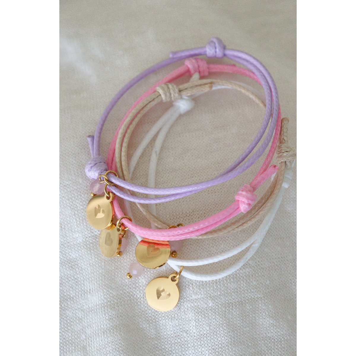 Armband Liebste Mama – Farbe wählen – Gold