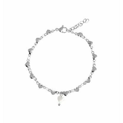 Herzen Armband - Silber