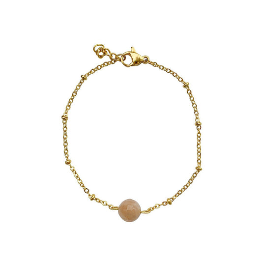 Armband Mondstein – Gold