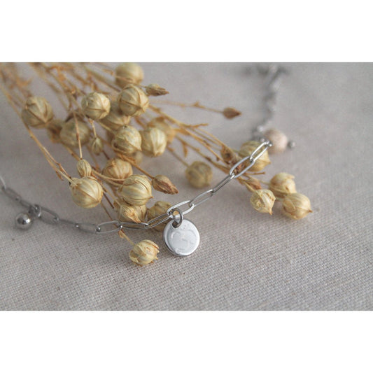 Armband Ohm Charm & Jade – Silber