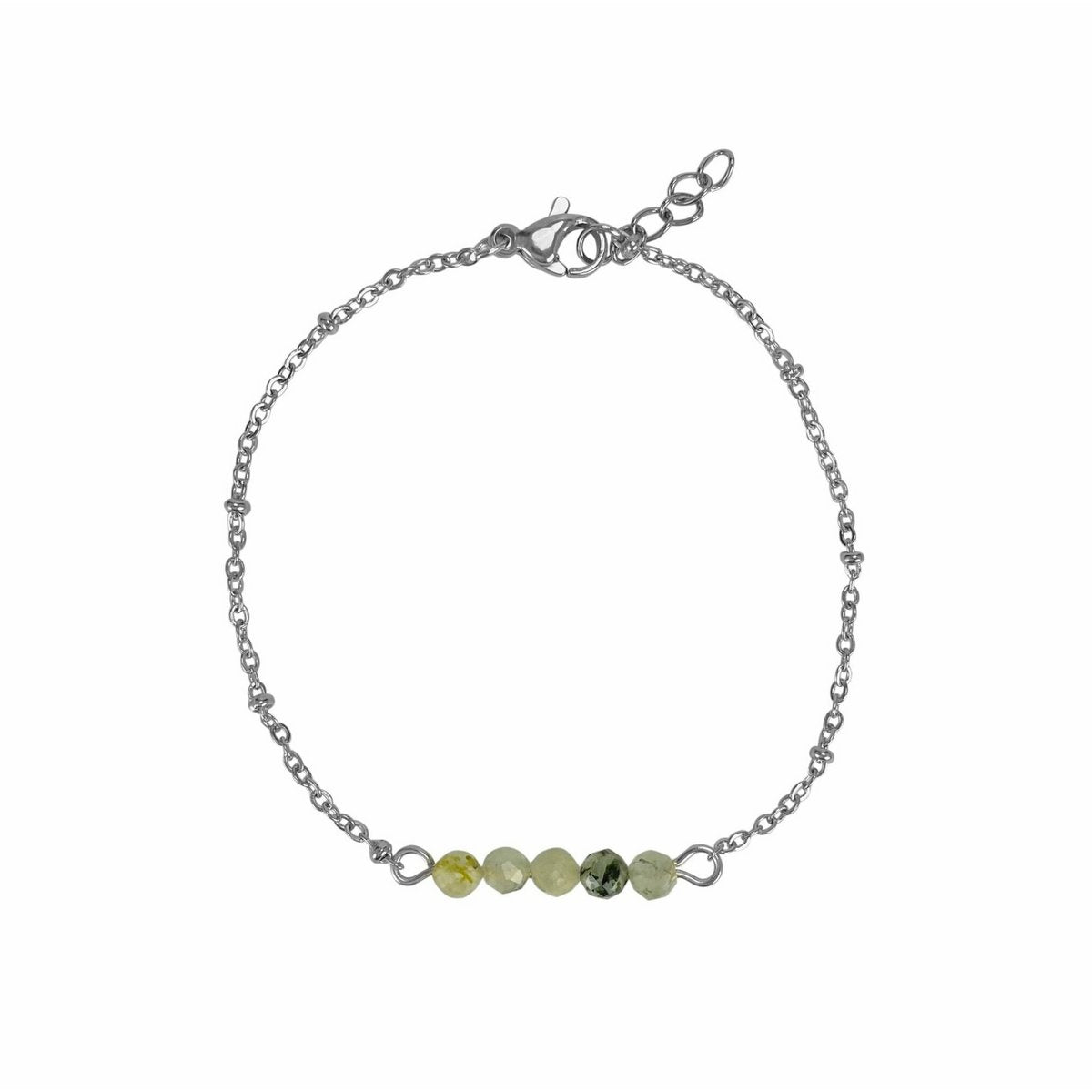 Armband Prehnit - Silber