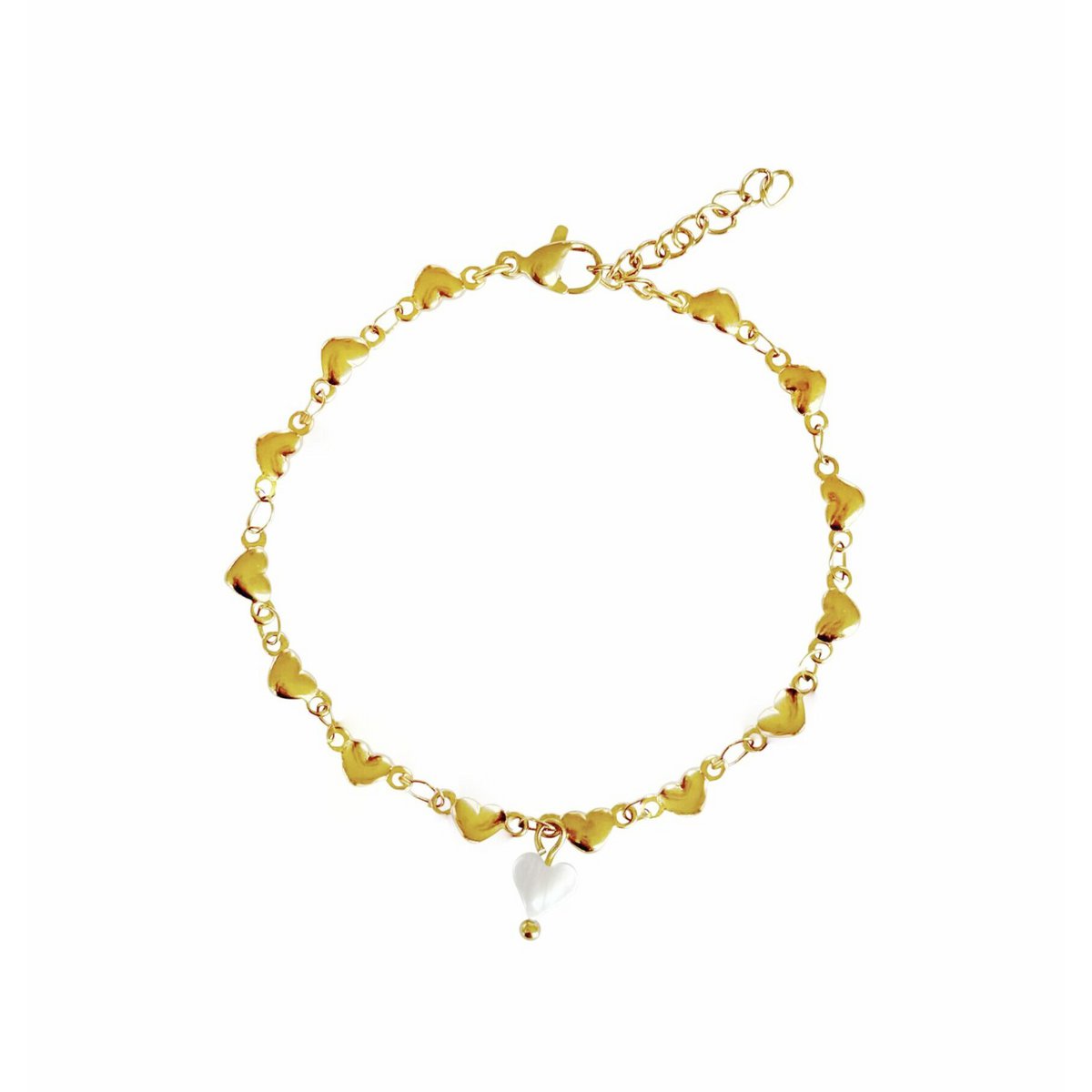 Herzen Armband - Gold