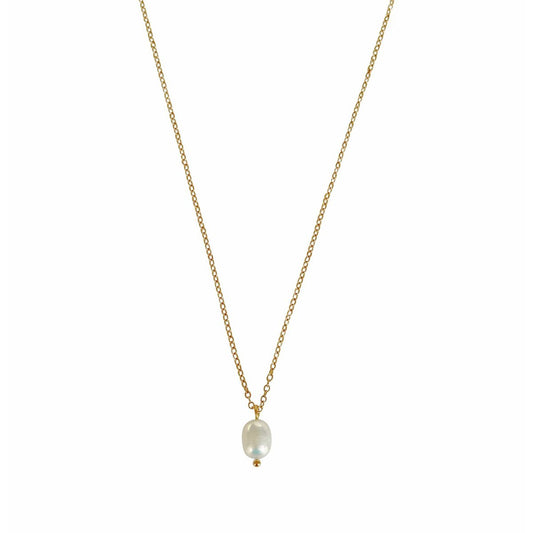 Klassische Perlenkette - Gold