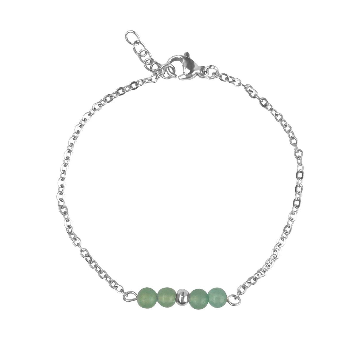 Armband Aventurin – Silber