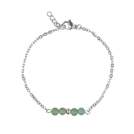 Armband Aventurin – Silber