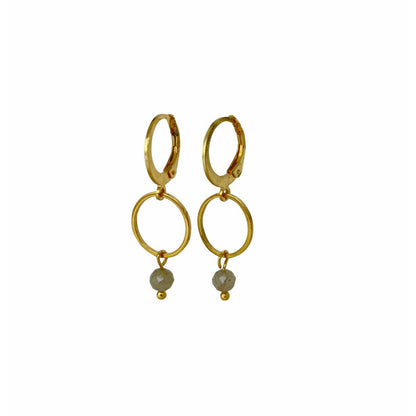 Ohrringe Labradorit - Gold