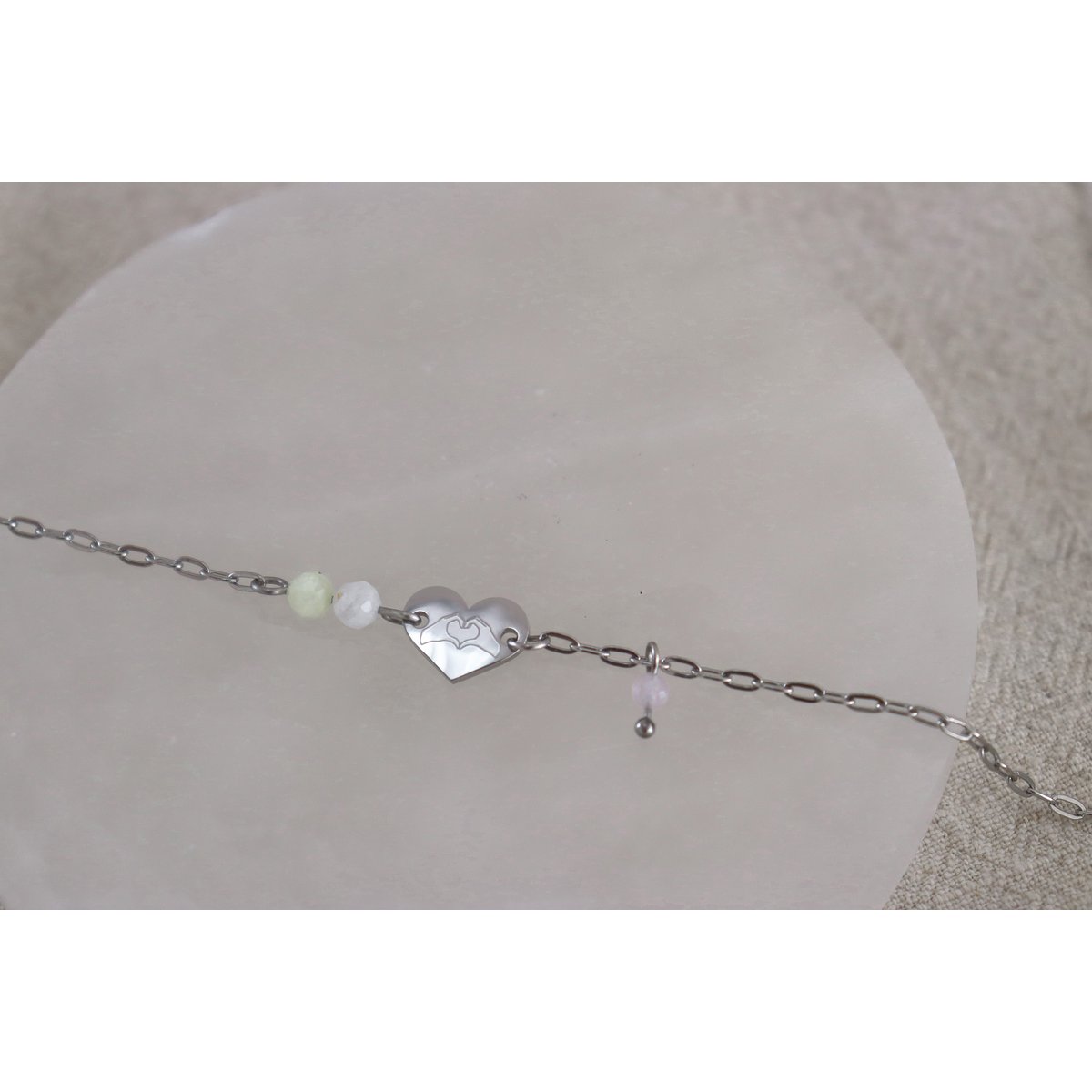 Armband Love & Support – Silber