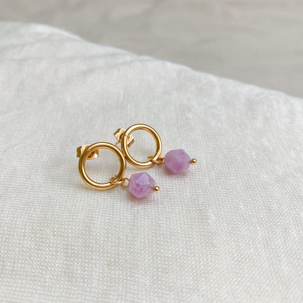 Ohrringe Chalcedon - Gold