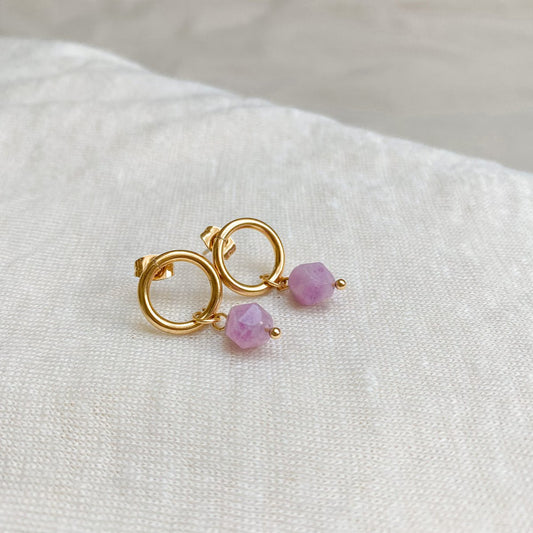 Ohrringe Chalcedon - Gold