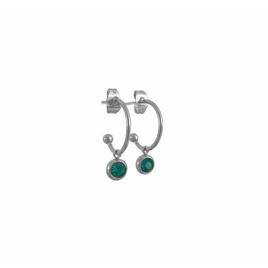 Ohrringe Kristall Azurblau – Silber