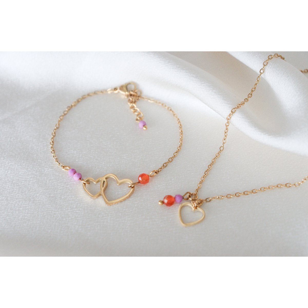 Liebevolle und mutige Kette - Gold