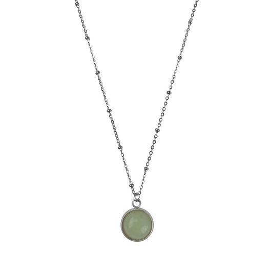 Halskette Aventurin – Silber