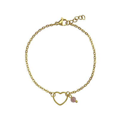 Armband Herz Turmalin - Gold