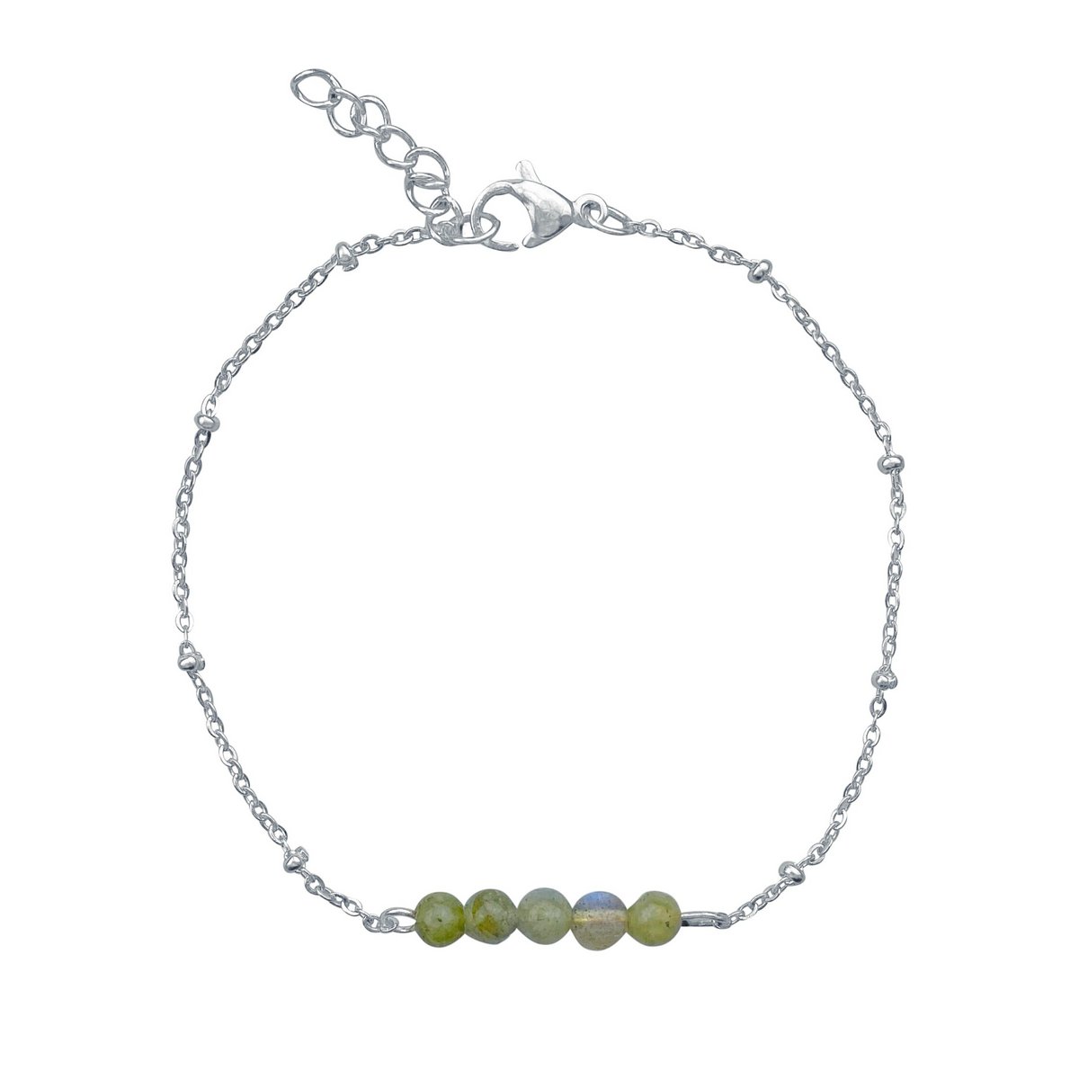 Armband Labradorit – Silber