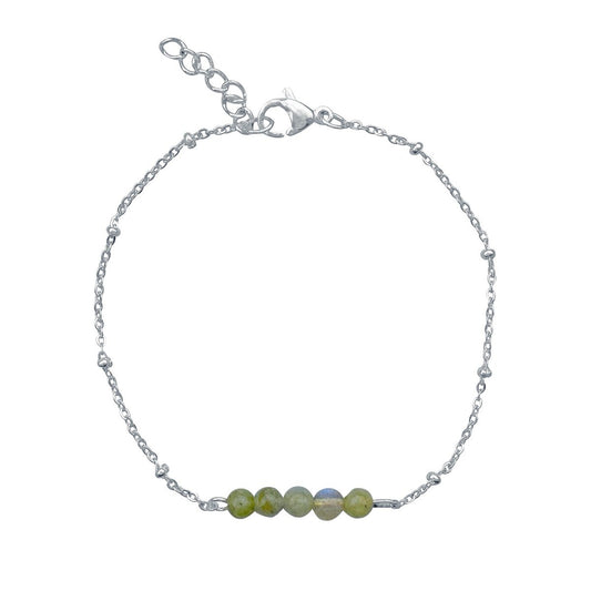 Armband Labradorit – Silber