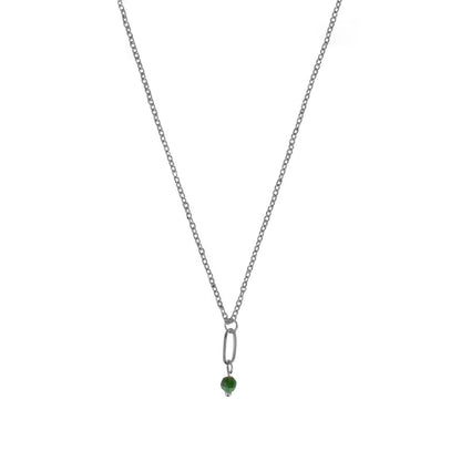 Halskette Smaragd - Silber