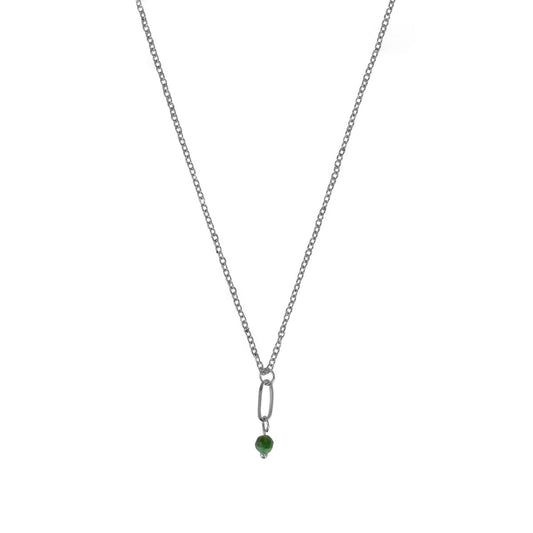 Halskette Smaragd - Silber