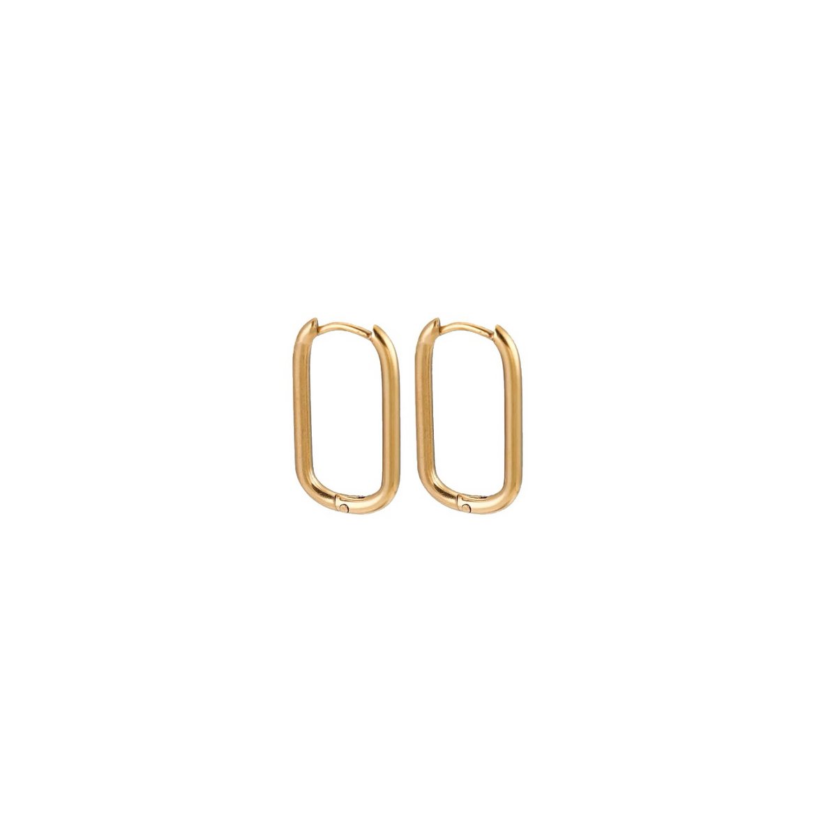 Ovale Ohrringe - Gold