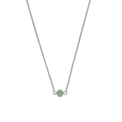 Halskette Amazonit - Silber