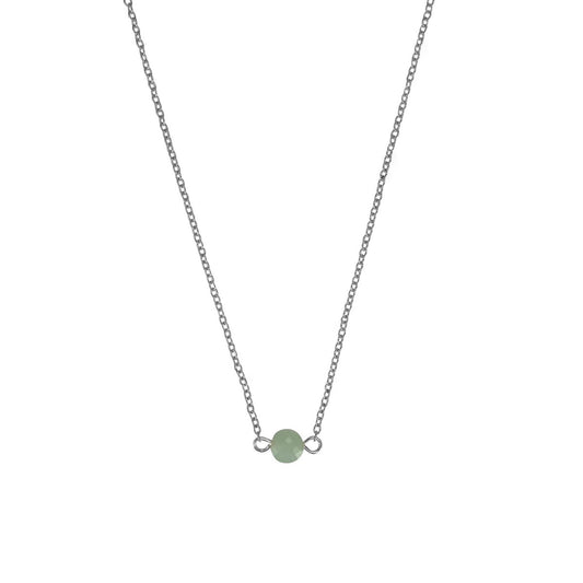 Halskette Amazonit - Silber